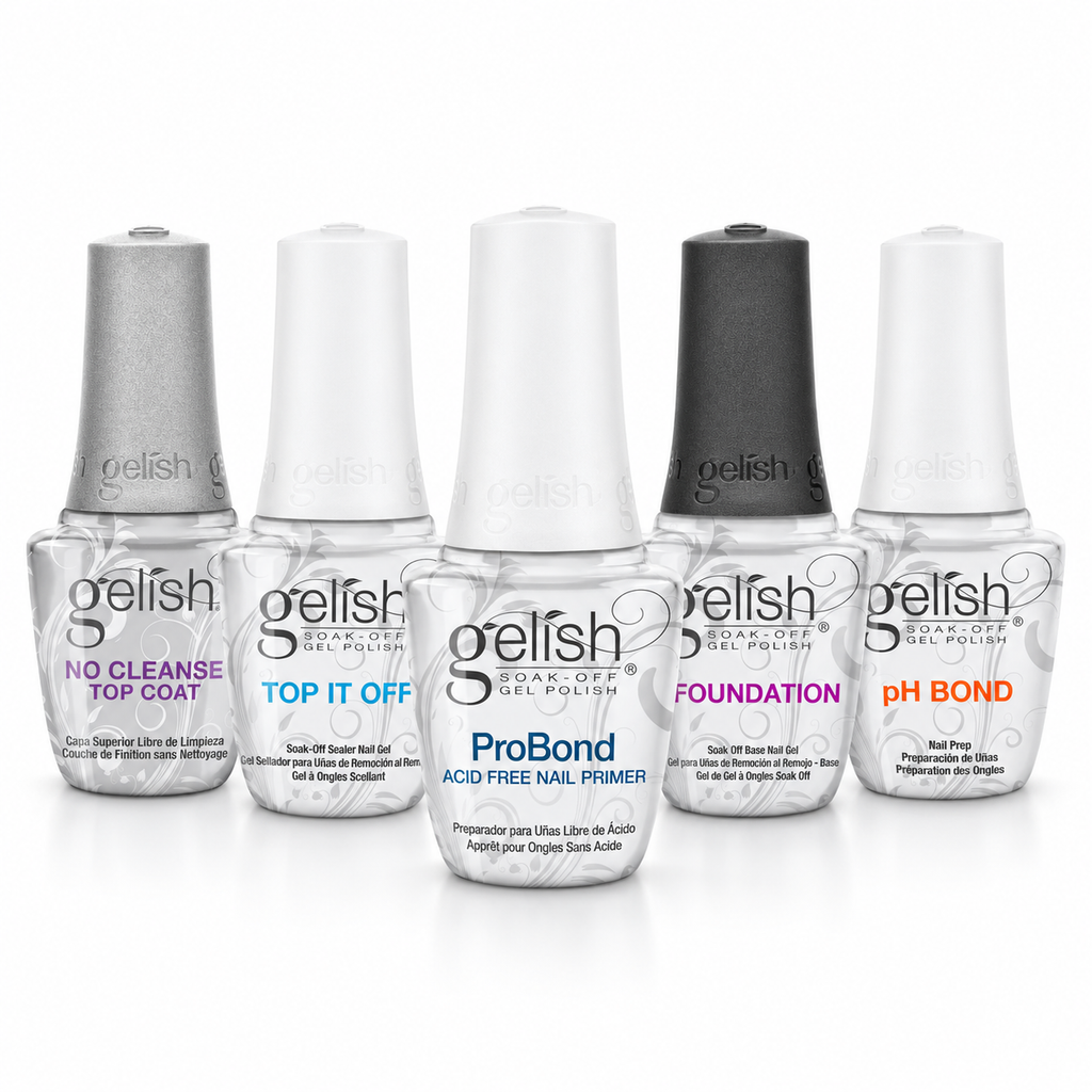Gelish Nail Prep, Primer, Base & Top Coat – Choose Your Formula