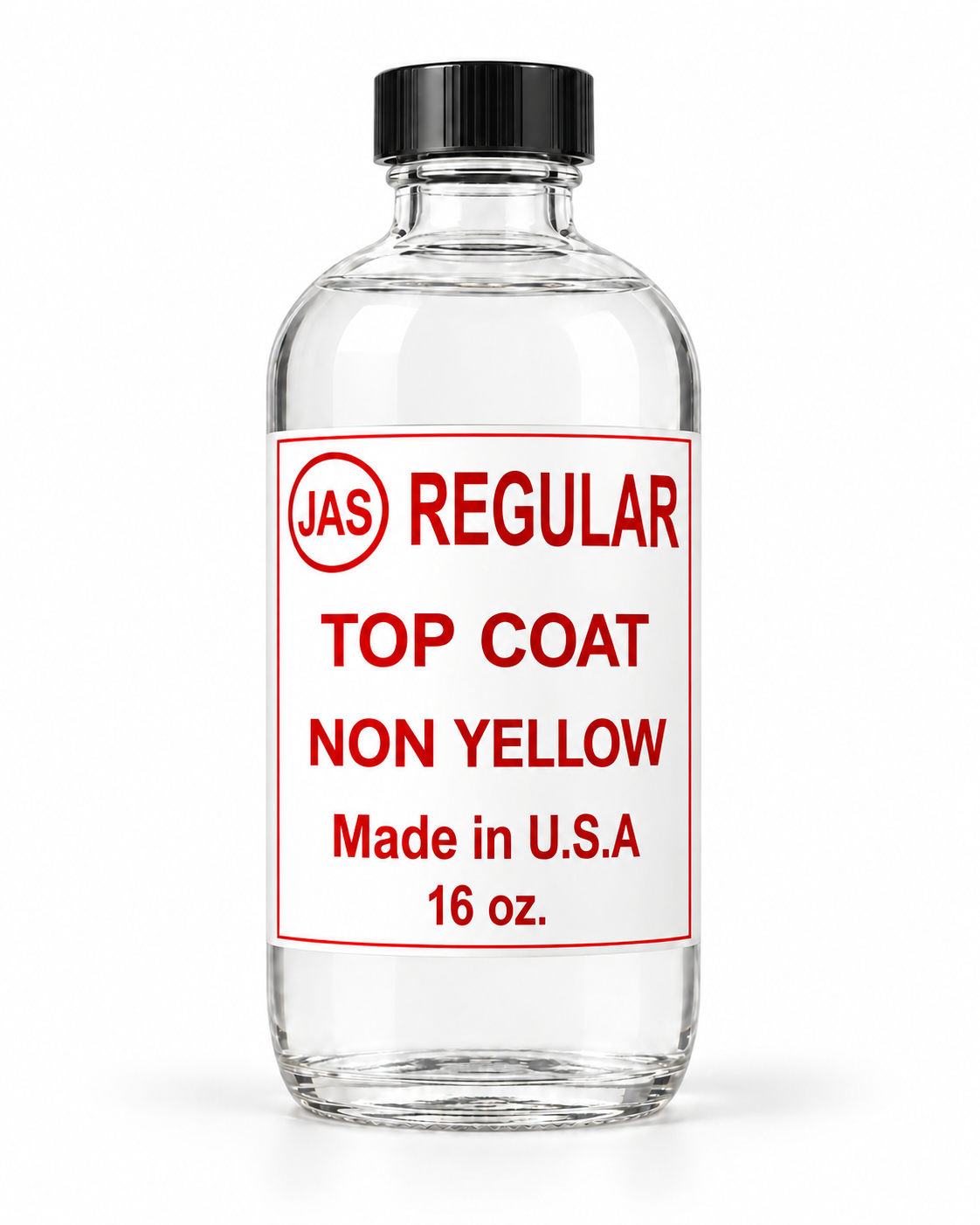 JAS Professional Nail Liquids – Top Coat, Base Coat & Drying Oils – 8 oz & 16 oz