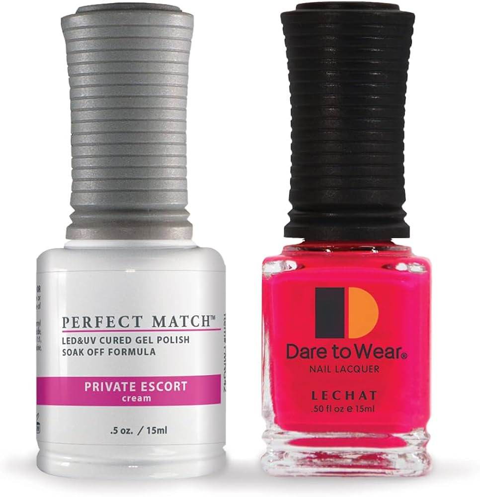 LeChat Perfect Match Gel Polish & Nail Lacquer Duo – Choose Your Shade, 0.5 fl oz (15 mL)