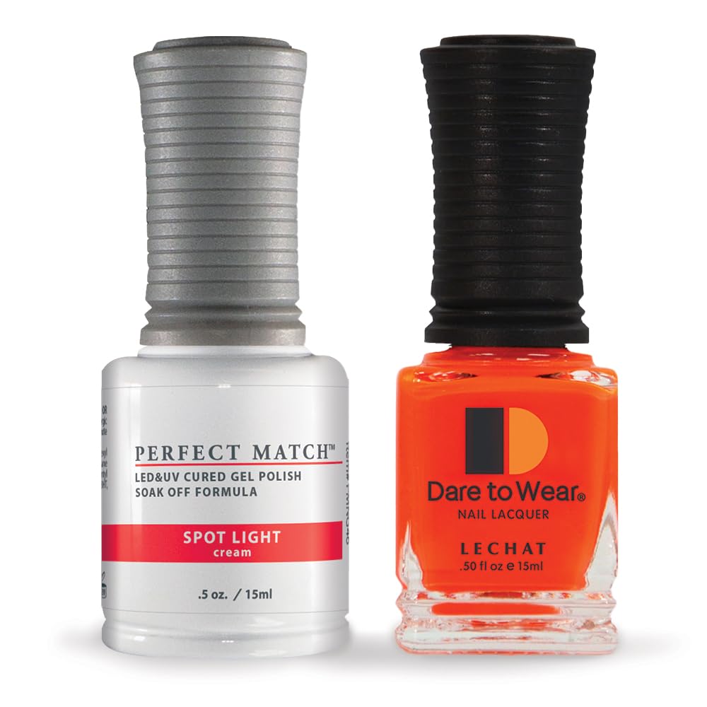 LeChat Perfect Match Gel Polish & Nail Lacquer Duo – Choose Your Shade, 0.5 fl oz (15 mL)