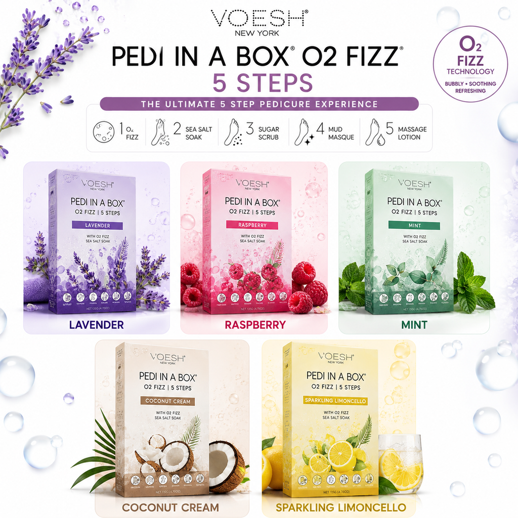 Voesh - Pedi in a Box - O2 Fizz 5 Steps