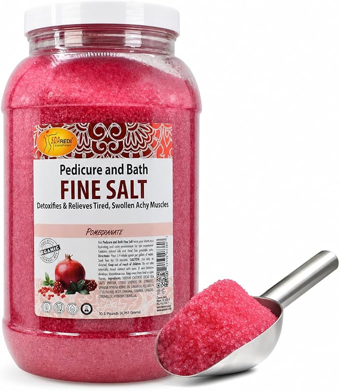 Spa Redi Pedi Bath Fine Salt – 1 Gallon & 5 Gallon – Choose Your Fragrance & Size