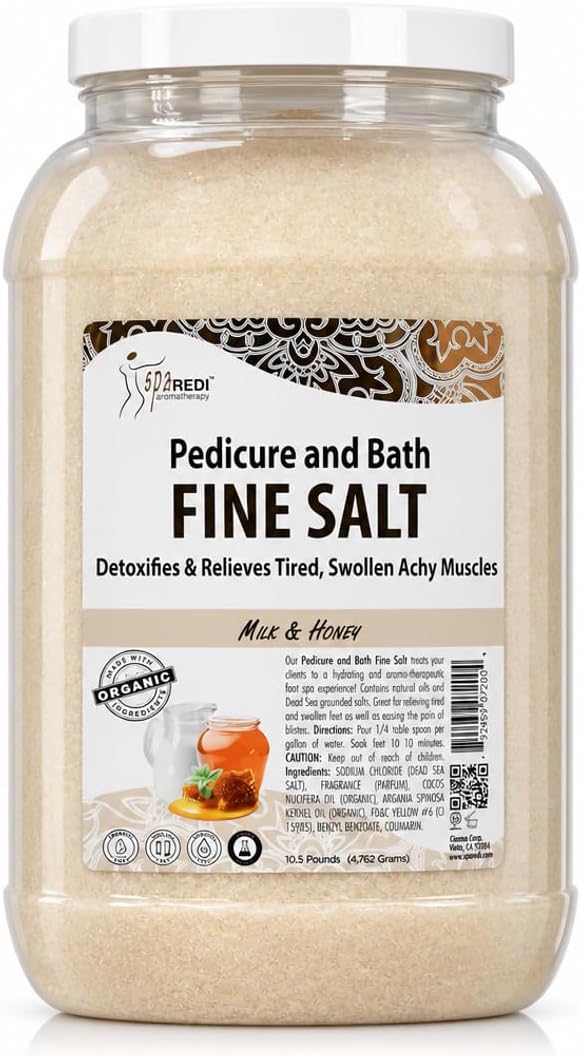 Spa Redi Pedi Bath Fine Salt – 1 Gallon & 5 Gallon – Choose Your Fragrance & Size