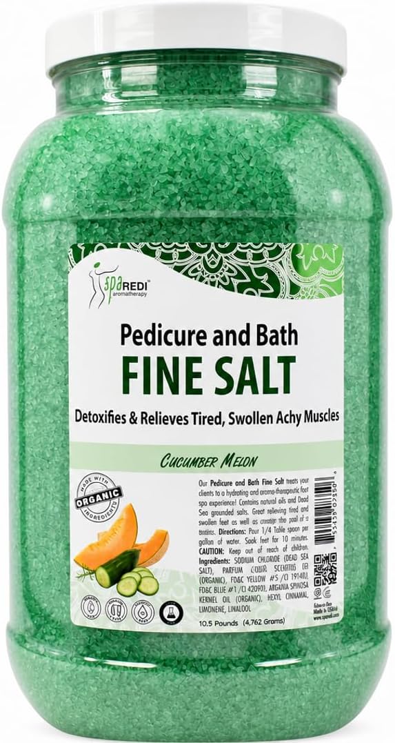 Spa Redi Pedi Bath Fine Salt – 1 Gallon & 5 Gallon – Choose Your Fragrance & Size