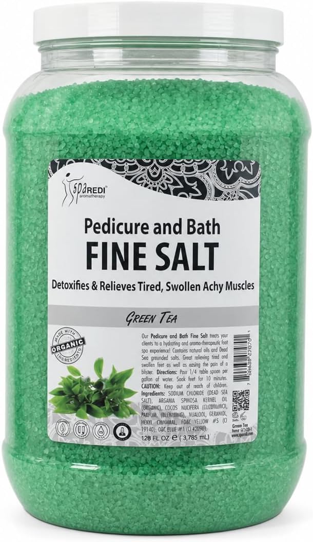 Spa Redi Pedi Bath Fine Salt – 1 Gallon & 5 Gallon – Choose Your Fragrance & Size