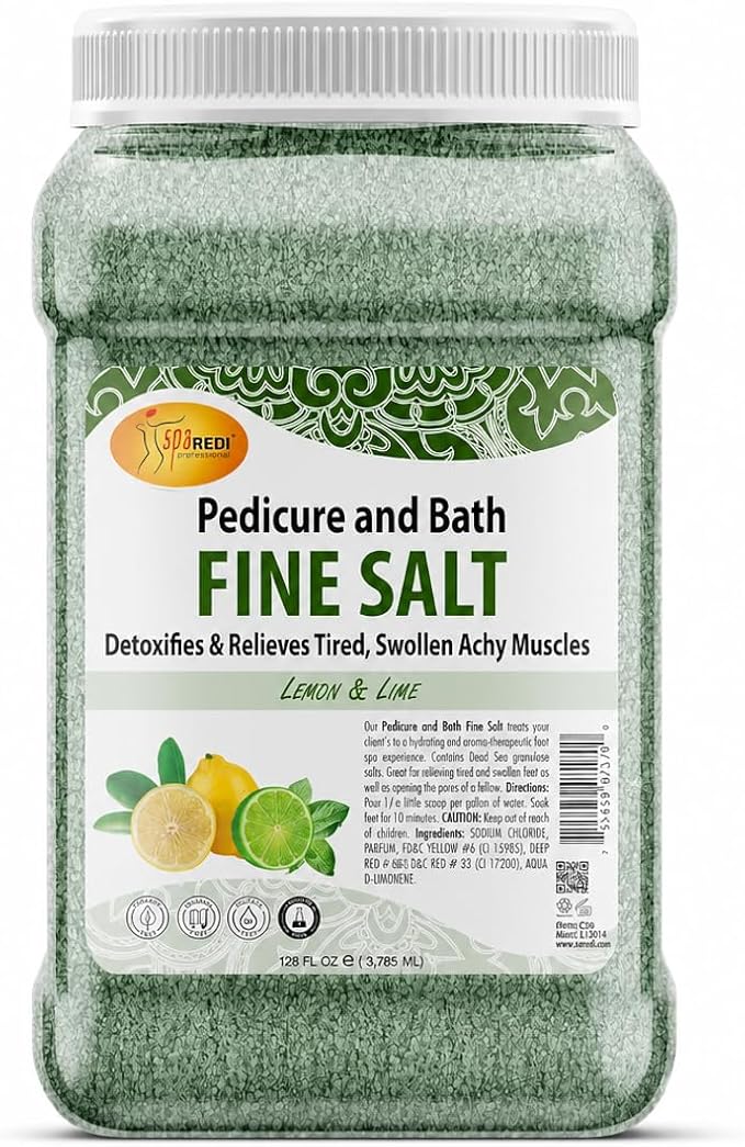 Spa Redi Pedi Bath Fine Salt – 1 Gallon & 5 Gallon – Choose Your Fragrance & Size