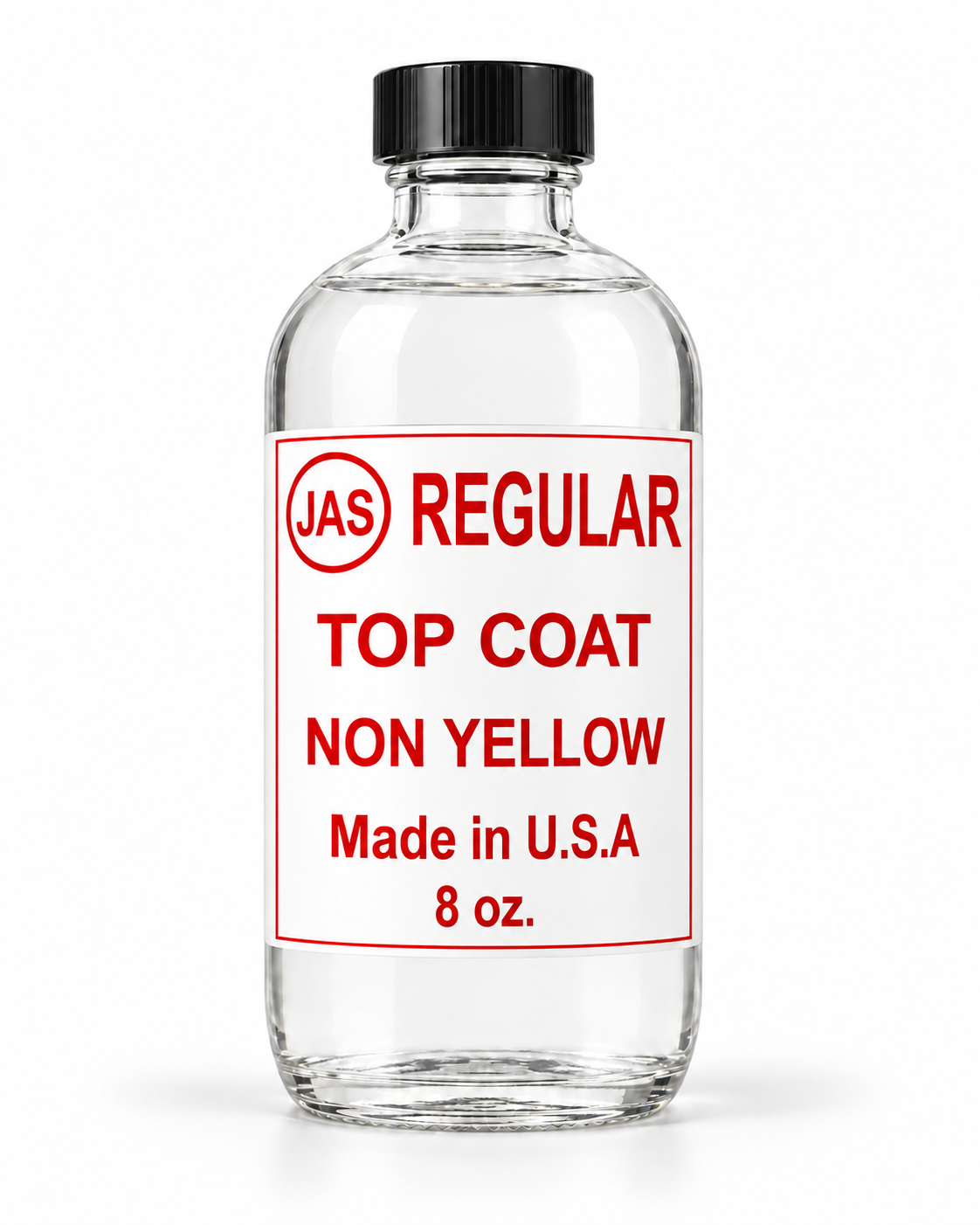 JAS Professional Nail Liquids – Top Coat, Base Coat & Drying Oils – 8 oz & 16 oz