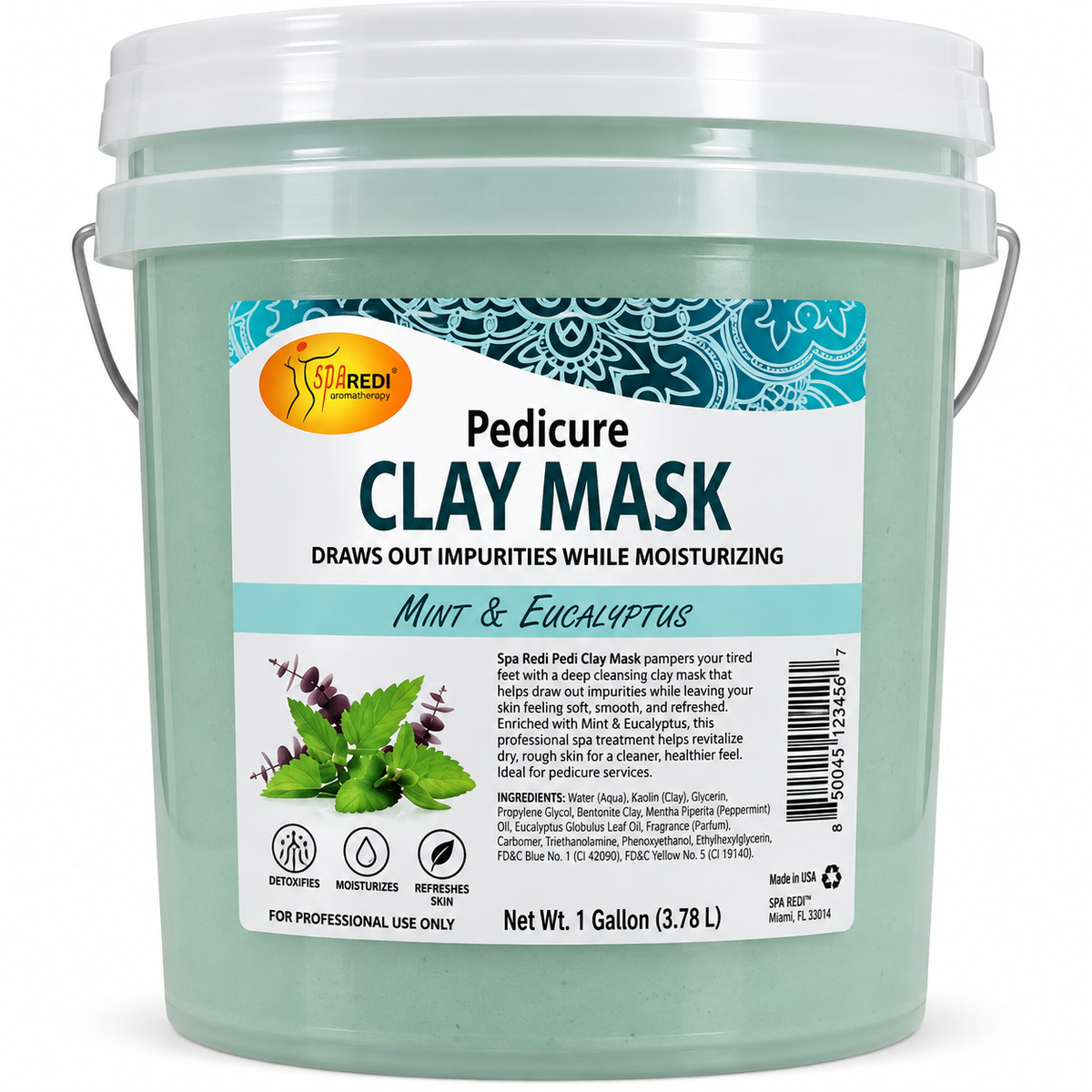 Spa Redi Pedi & JAS Clay Mask – 1 Gallon & 5 Gallon – Choose Your Fragrance & Size