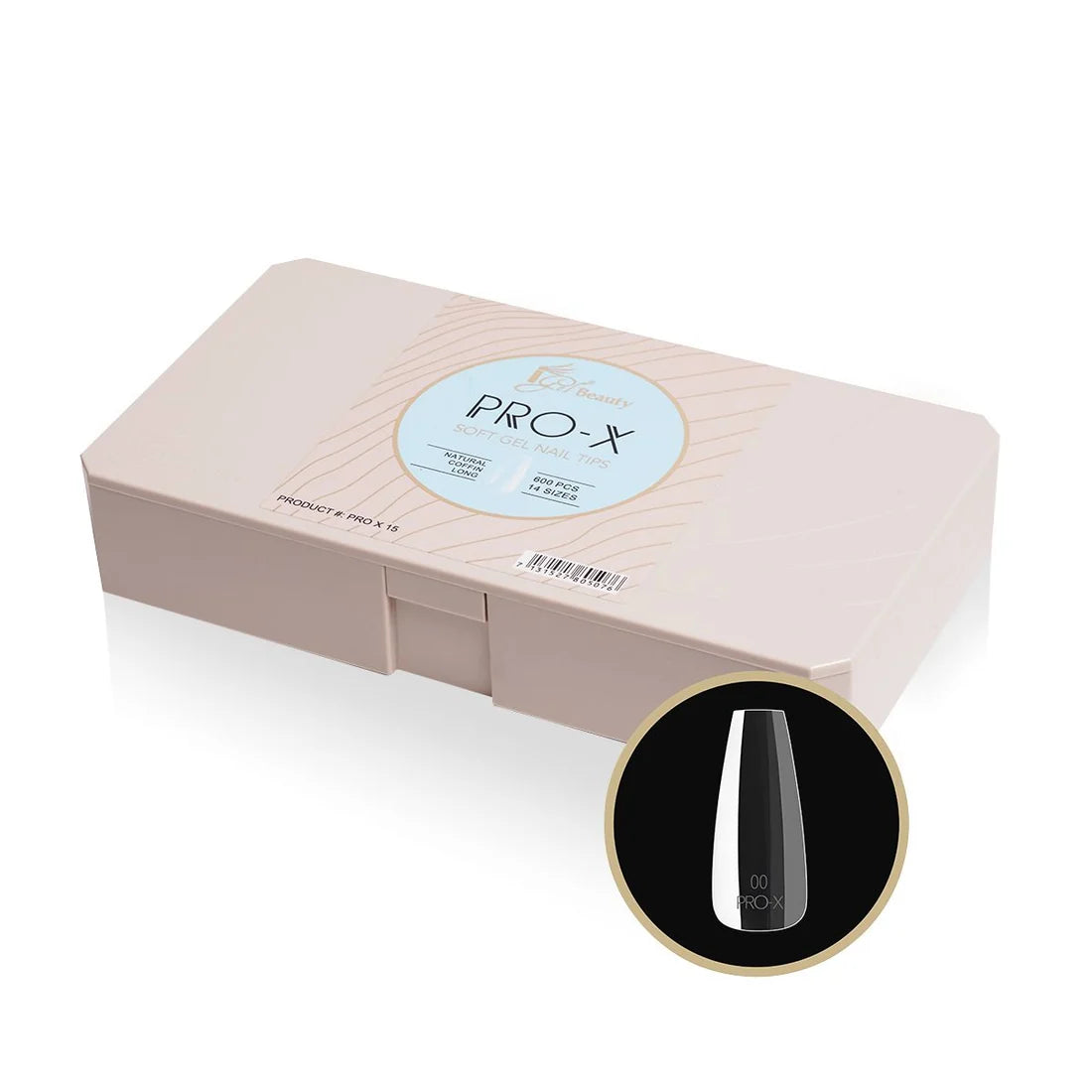 Pro-X Soft Gel Nail Tips – Natural Shapes | Short, Medium & Long