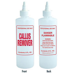 Acetone, Alcohol, Liquid, Cuticle Oil, Callus Remover, Thinner Empty Bottle 8 FL Oz and 16 FL Oz