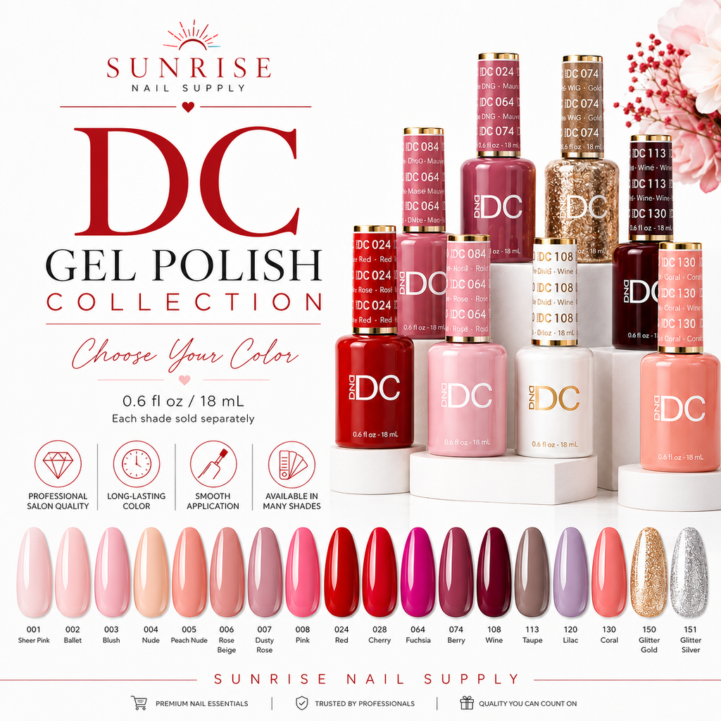DC Gel Polish by DND – Choose Your Color, 0.6 fl oz / 18 mL