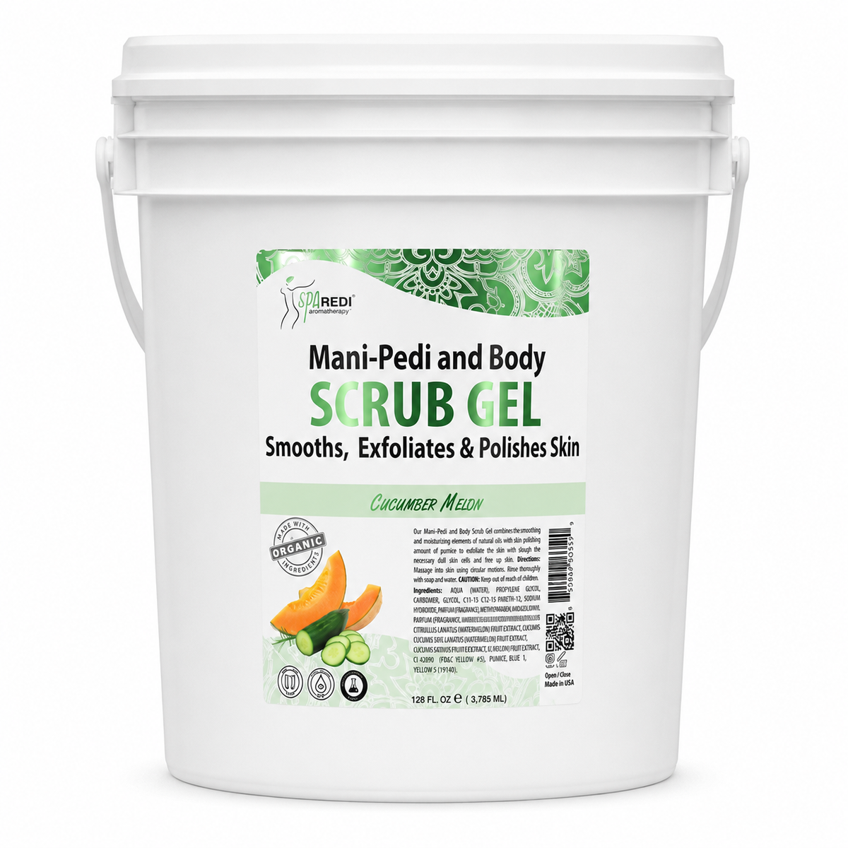Spa Redi Mani-Pedi & Body Scrub Gel – 1 Gallon & 5 Gallon – Choose Your Fragrance & Size