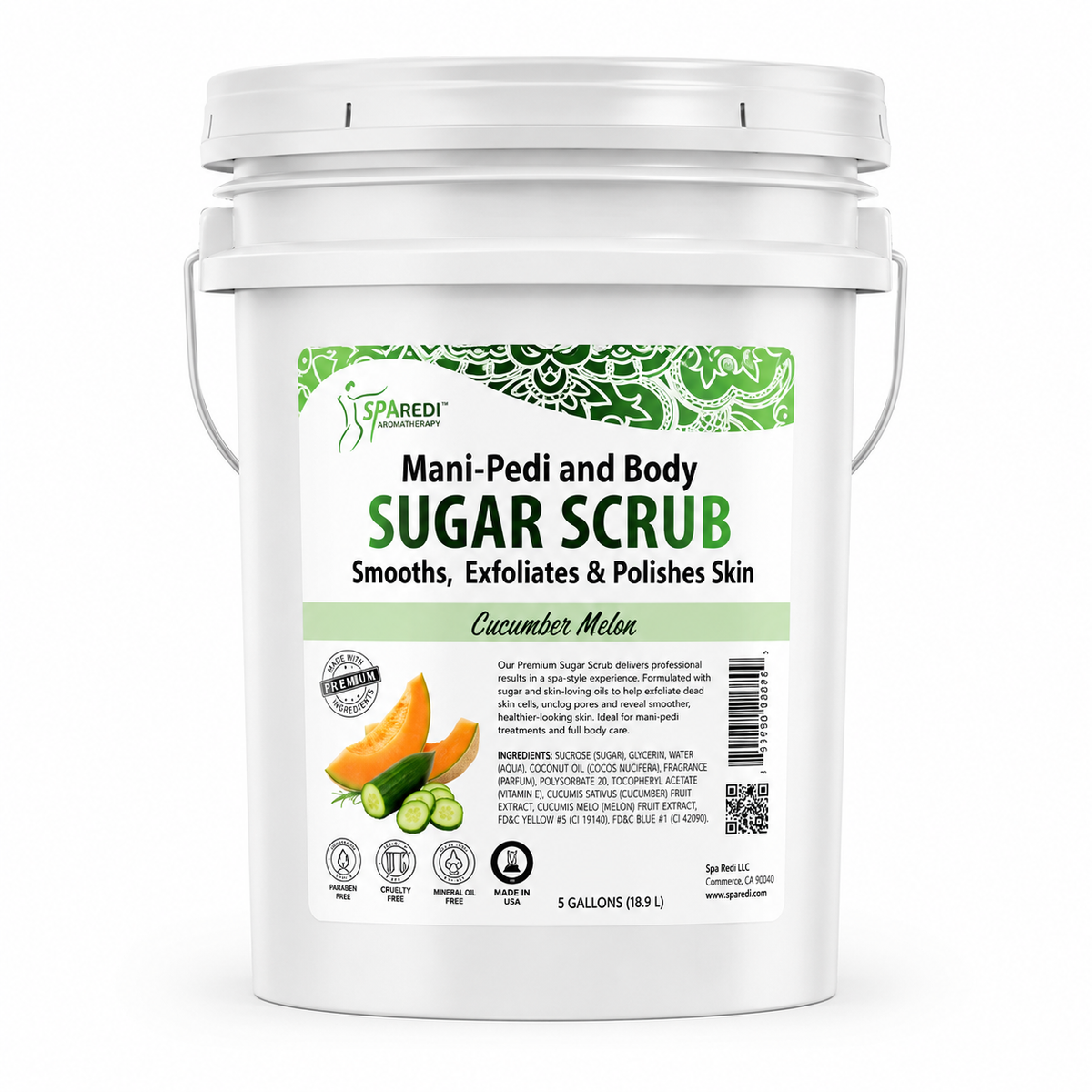 Spa Redi Mani-Pedi & Body Scrub Gel – 1 Gallon & 5 Gallon – Choose Your Fragrance & Size