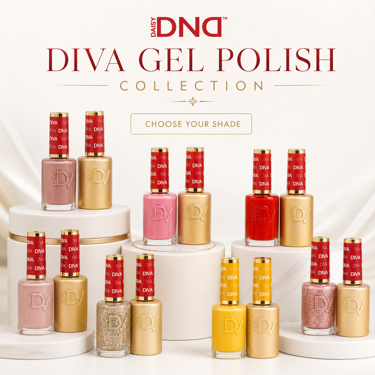 Diva Gel Polish – Choose Your Shade, 0.5 fl oz/ 15 mL
