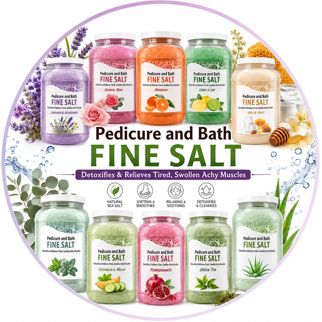 Spa Redi Pedi Bath Fine Salt – 1 Gallon & 5 Gallon – Choose Your Fragrance & Size