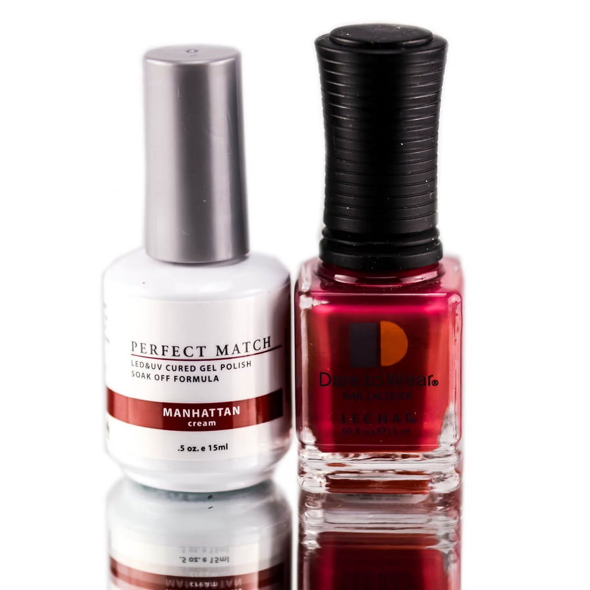 LeChat Perfect Match Gel Polish & Nail Lacquer Duo – Choose Your Shade, 0.5 fl oz (15 mL)