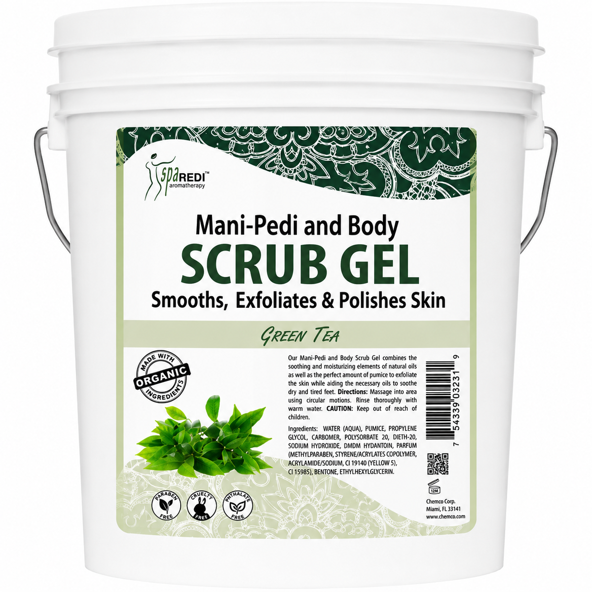 Spa Redi Mani-Pedi & Body Scrub Gel – 1 Gallon & 5 Gallon – Choose Your Fragrance & Size