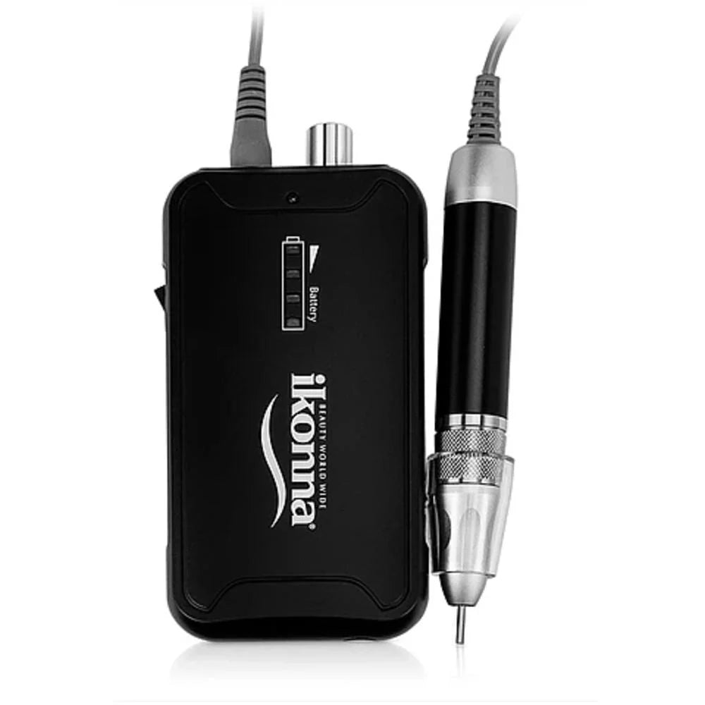 Ikonna IP-W Portable Nail Drill – 35,000 RPM – Pink, Black & White