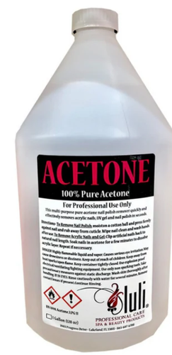 Luli 100% Pure Acetone – 1 Gallon (128 fl oz / 3.78 L),