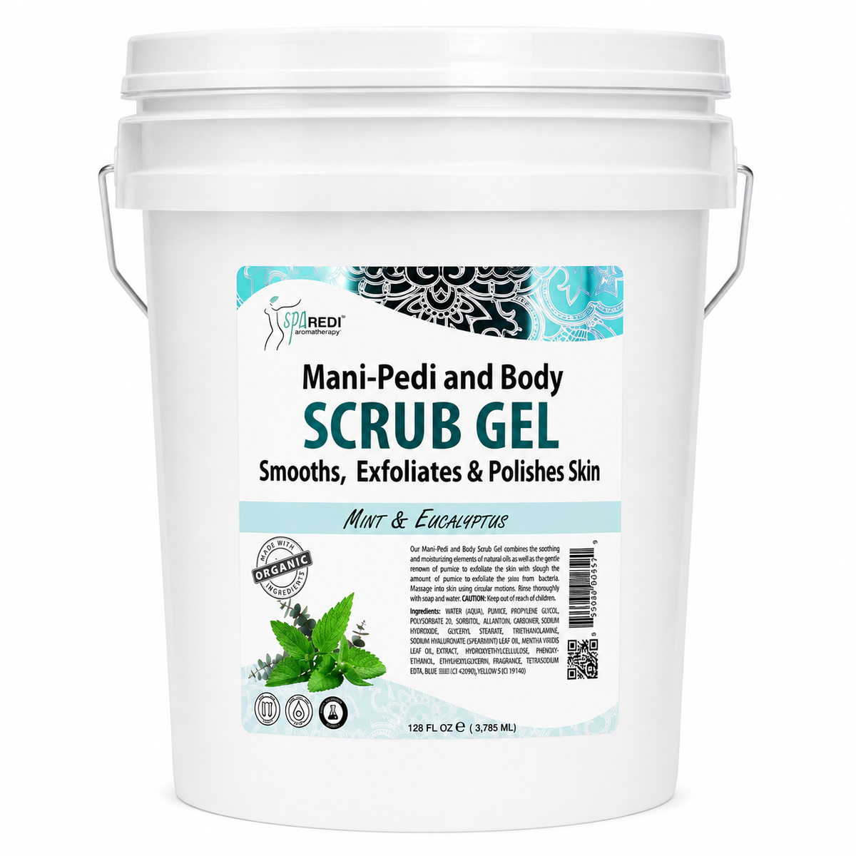 Spa Redi Mani-Pedi & Body Scrub Gel – 1 Gallon & 5 Gallon – Choose Your Fragrance & Size