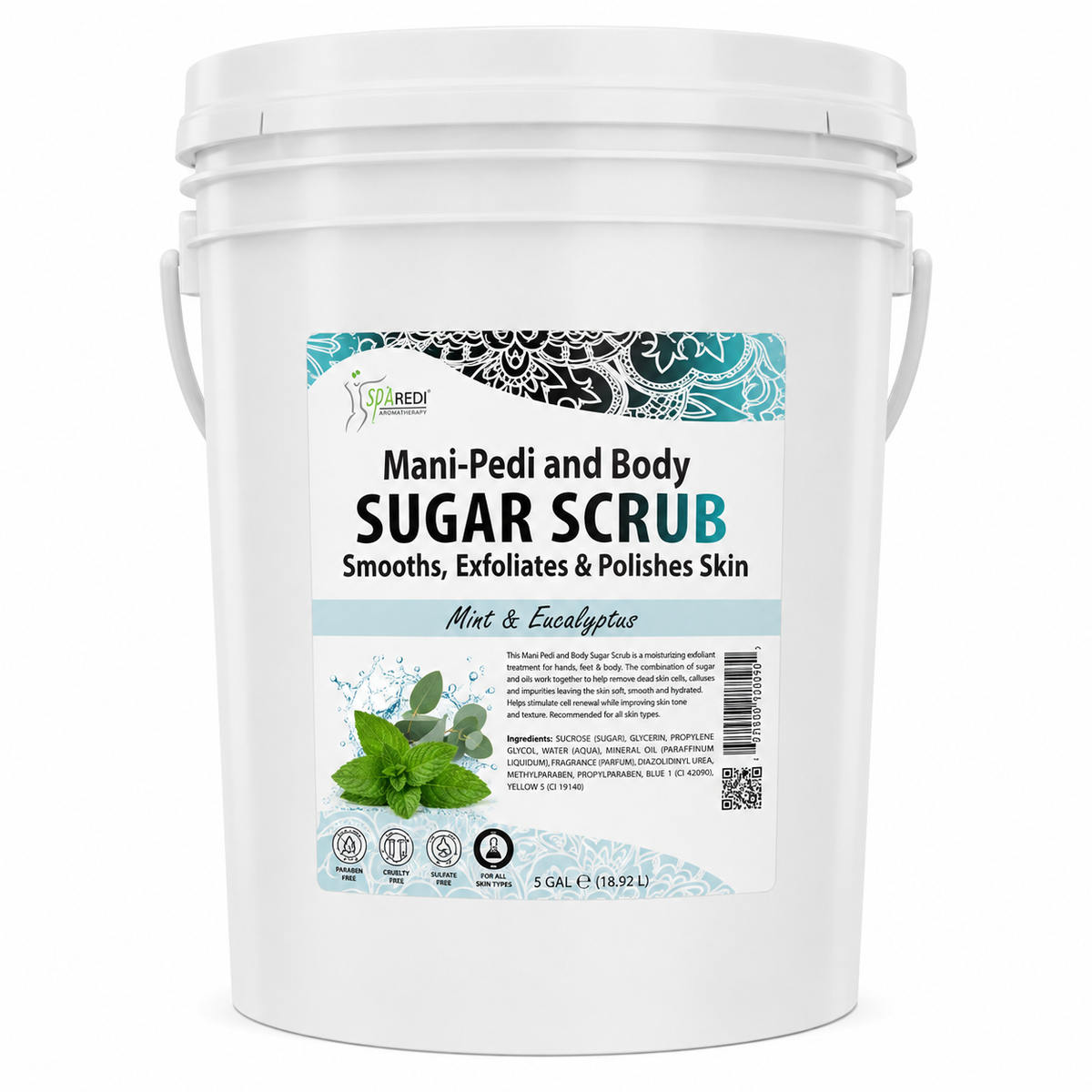 Spa Redi Mani-Pedi & Body Scrub Gel – 1 Gallon & 5 Gallon – Choose Your Fragrance & Size