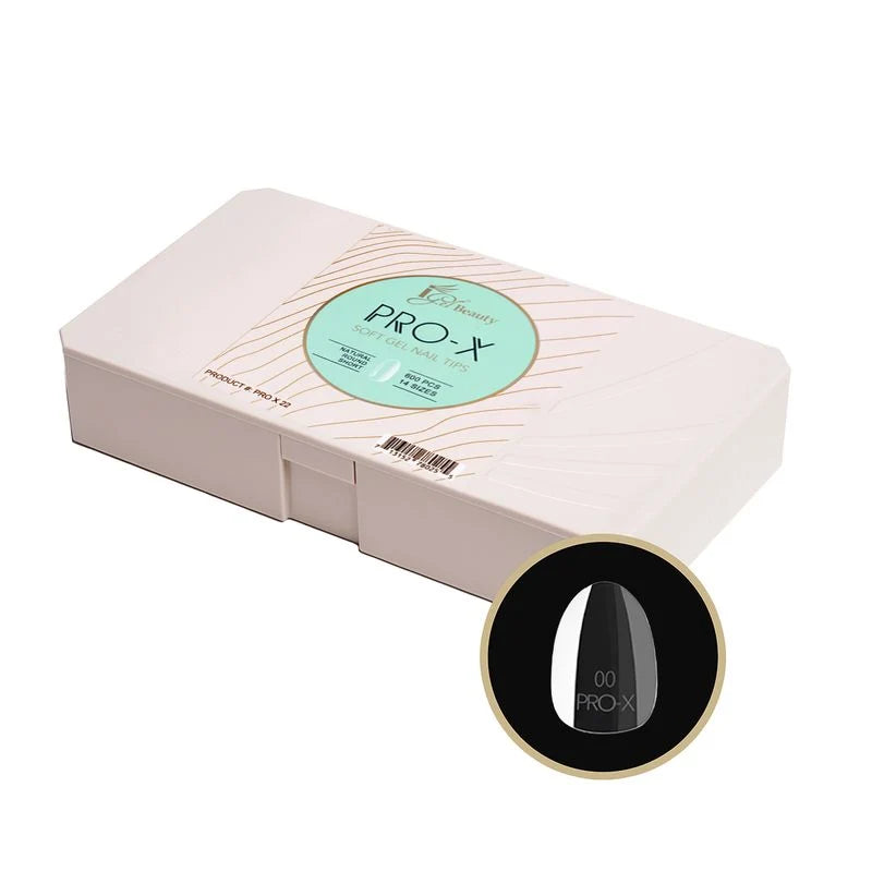 Pro-X Soft Gel Nail Tips – Natural Shapes | Short, Medium & Long