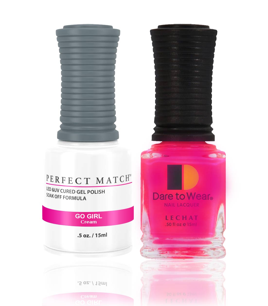 LeChat Perfect Match Gel Polish & Nail Lacquer Duo – Choose Your Shade, 0.5 fl oz (15 mL)