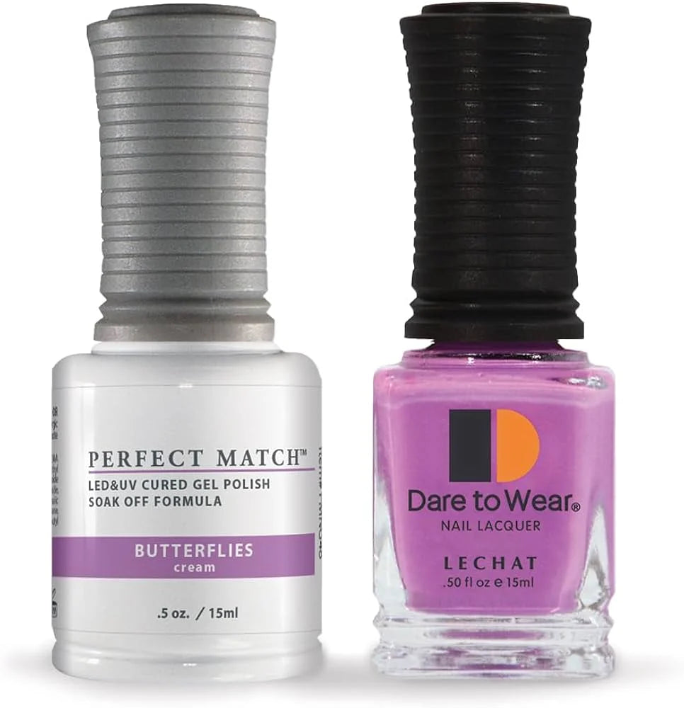 LeChat Perfect Match Gel Polish & Nail Lacquer Duo – Choose Your Shade, 0.5 fl oz (15 mL)