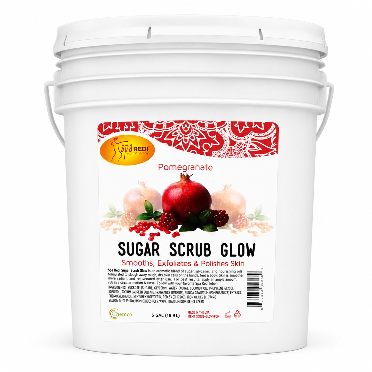 Spa Redi Mani-Pedi & Body Scrub Gel – 1 Gallon & 5 Gallon – Choose Your Fragrance & Size