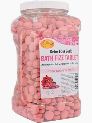 SPA REDI - Detox Foot Soak Fizz Tablets for Pedicure - Foot Bath with Tea Tree Oil, Aromatherapeutic, Draws Impurities, Softens, Replenishes and Moisturizes