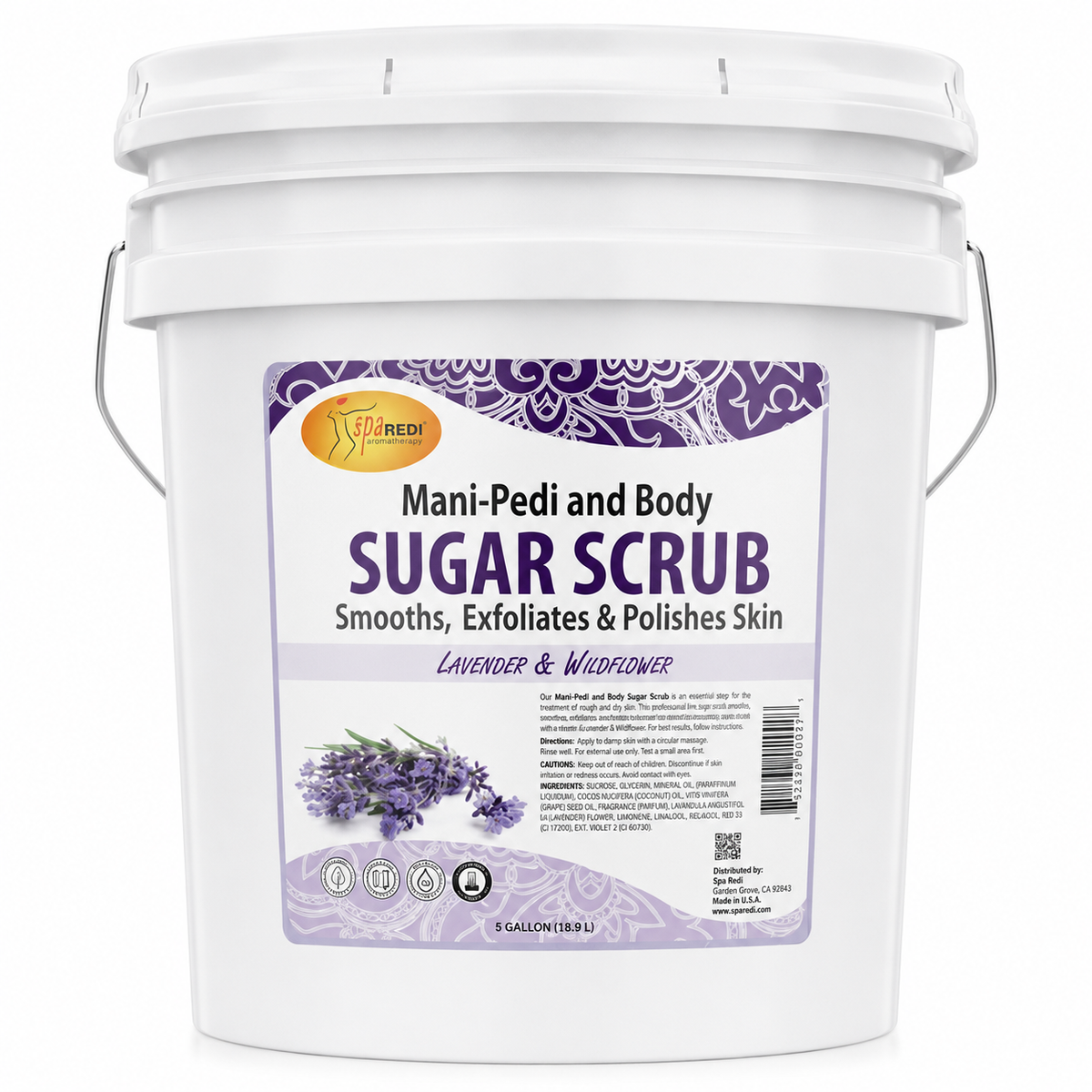 Spa Redi Mani-Pedi & Body Scrub Gel – 1 Gallon & 5 Gallon – Choose Your Fragrance & Size