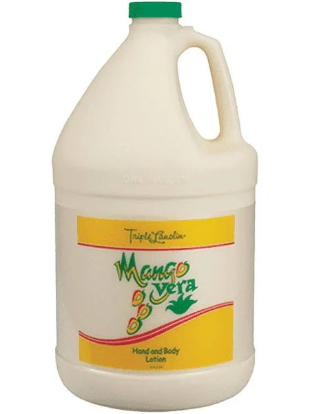 Triple Lanolin Moisturizing Lotion – 20 fl oz & 128 fl oz – Choose Mango Vera or Aloe Vera