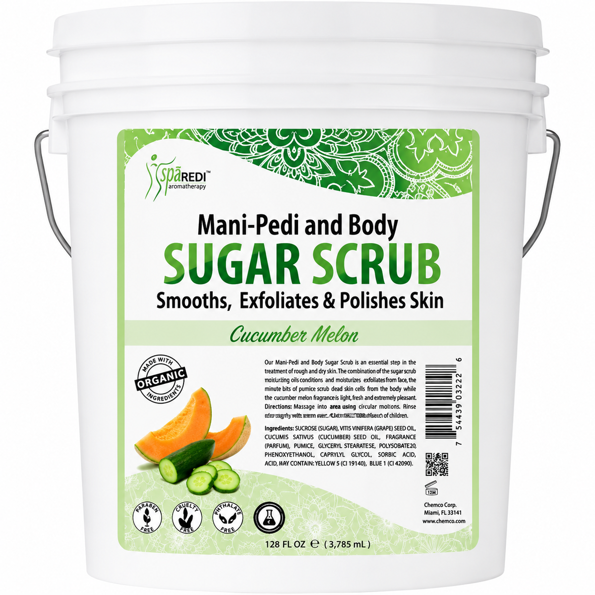 Spa Redi Mani-Pedi & Body Scrub Gel – 1 Gallon & 5 Gallon – Choose Your Fragrance & Size