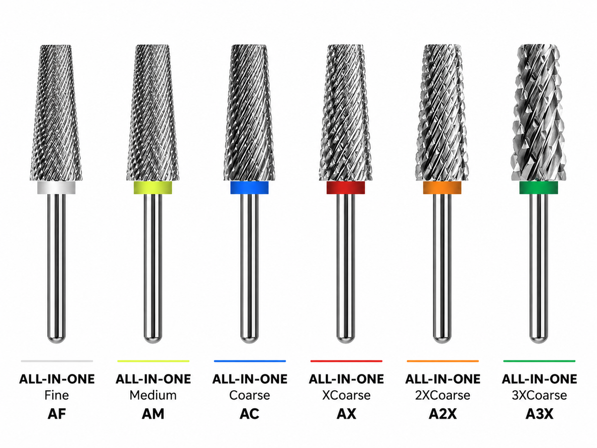 Professional Nail Drill Bits – Choose Your Style & Grit