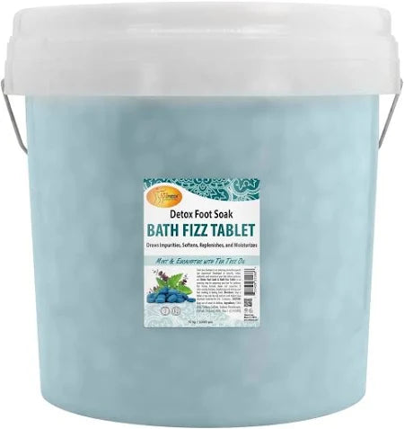 SPA REDI - Detox Foot Soak Fizz Tablets for Pedicure - Foot Bath with Tea Tree Oil, Aromatherapeutic, Draws Impurities, Softens, Replenishes and Moisturizes