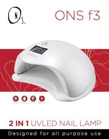 ONS F3 UV/LED Nail Lamp – Professional Gel Curing Light