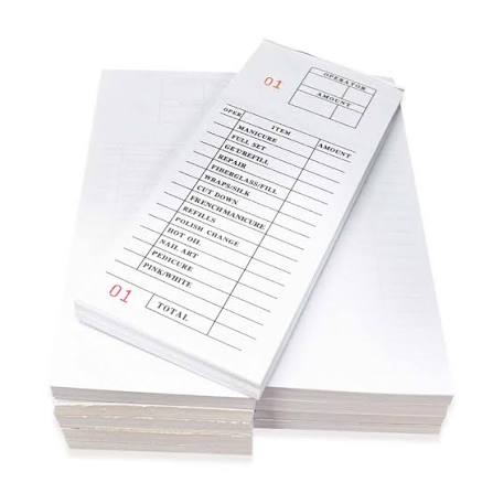 Nail Salon Ticket Book – 10, 100 & 300 Books