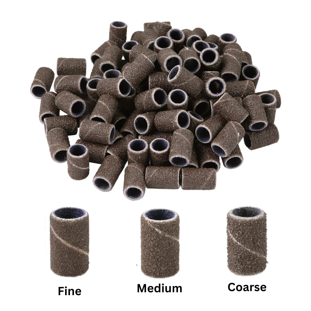 Professional Nail Sanding Bands – White, Brown & Medicool Mini – Choose Grit
