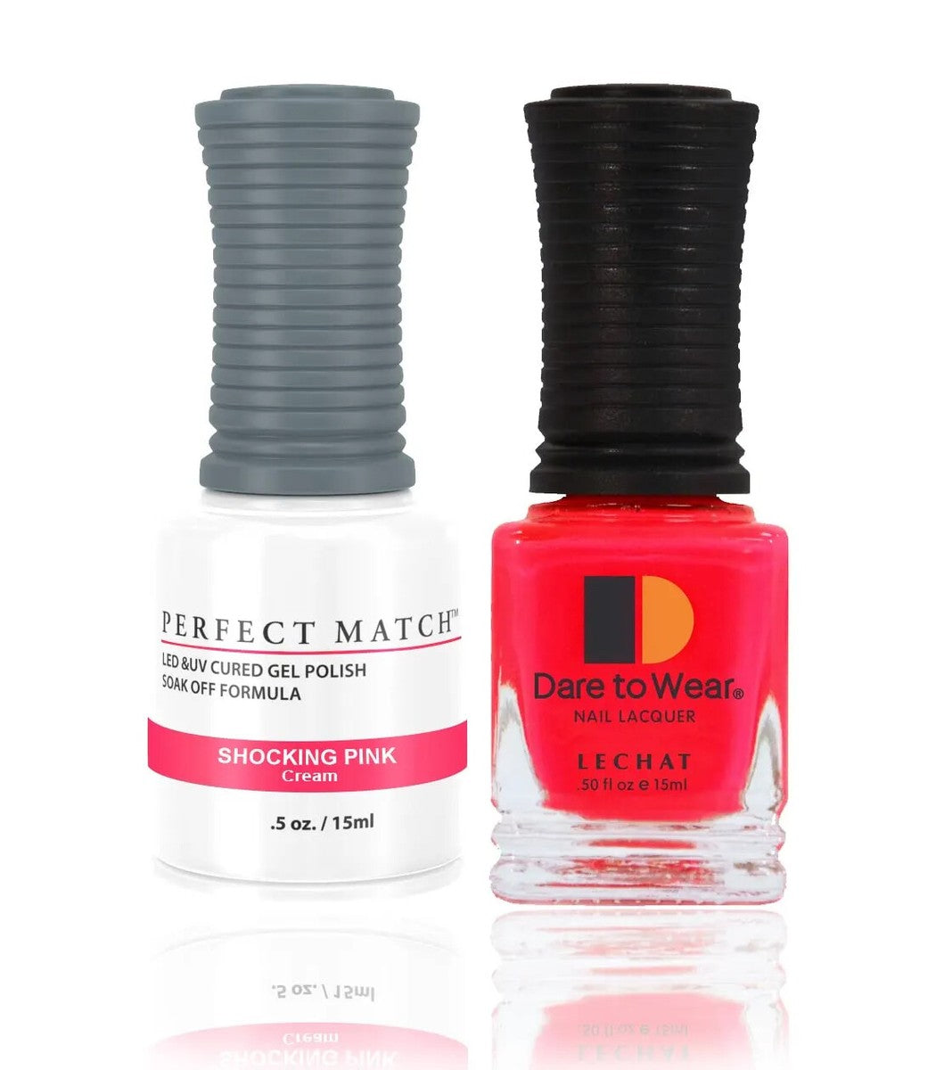 LeChat Perfect Match Gel Polish & Nail Lacquer Duo – Choose Your Shade, 0.5 fl oz (15 mL)