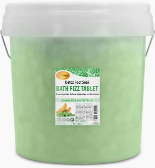 SPA REDI - Detox Foot Soak Fizz Tablets for Pedicure - Foot Bath with Tea Tree Oil, Aromatherapeutic, Draws Impurities, Softens, Replenishes and Moisturizes