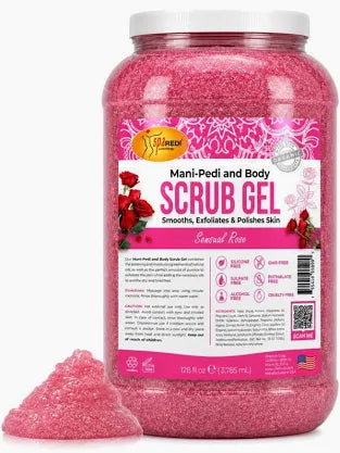 Spa Redi Mani-Pedi & Body Scrub Gel – 1 Gallon & 5 Gallon – Choose Your Fragrance & Size