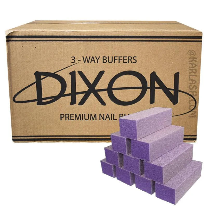 Dixon Professional 3-Way Nail Buffers – Bulk Case & Mixed Packs