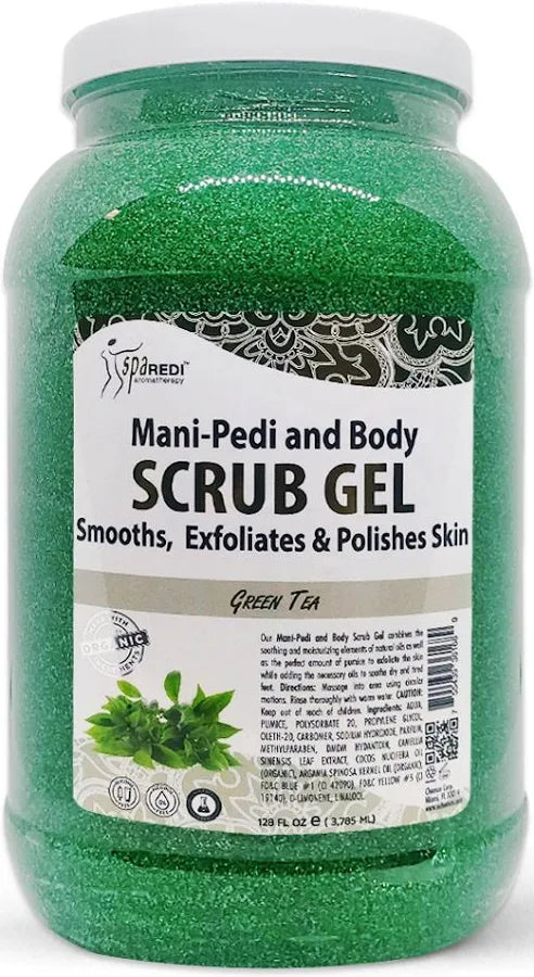 Spa Redi Mani-Pedi & Body Scrub Gel – 1 Gallon & 5 Gallon – Choose Your Fragrance & Size