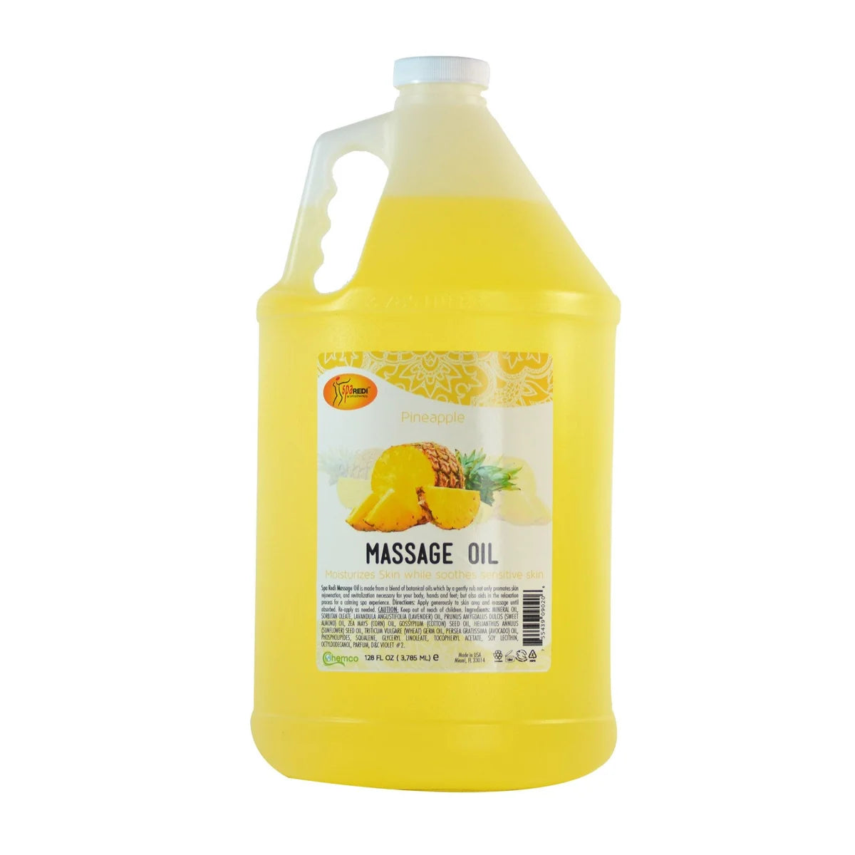 Spa Redi Mani, Pedi & Body Massage Oil – 1 Gallon (128 fl oz / 3.78 L)