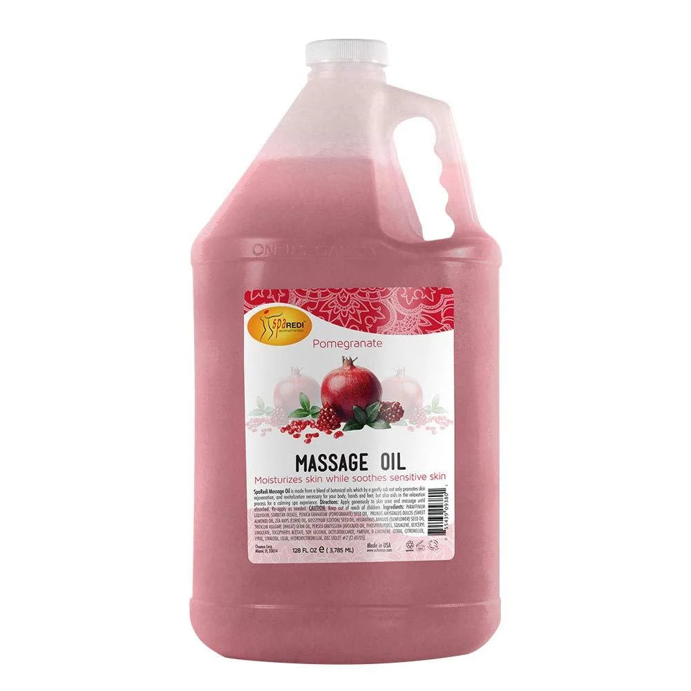 Spa Redi Mani, Pedi & Body Massage Oil – 1 Gallon (128 fl oz / 3.78 L)