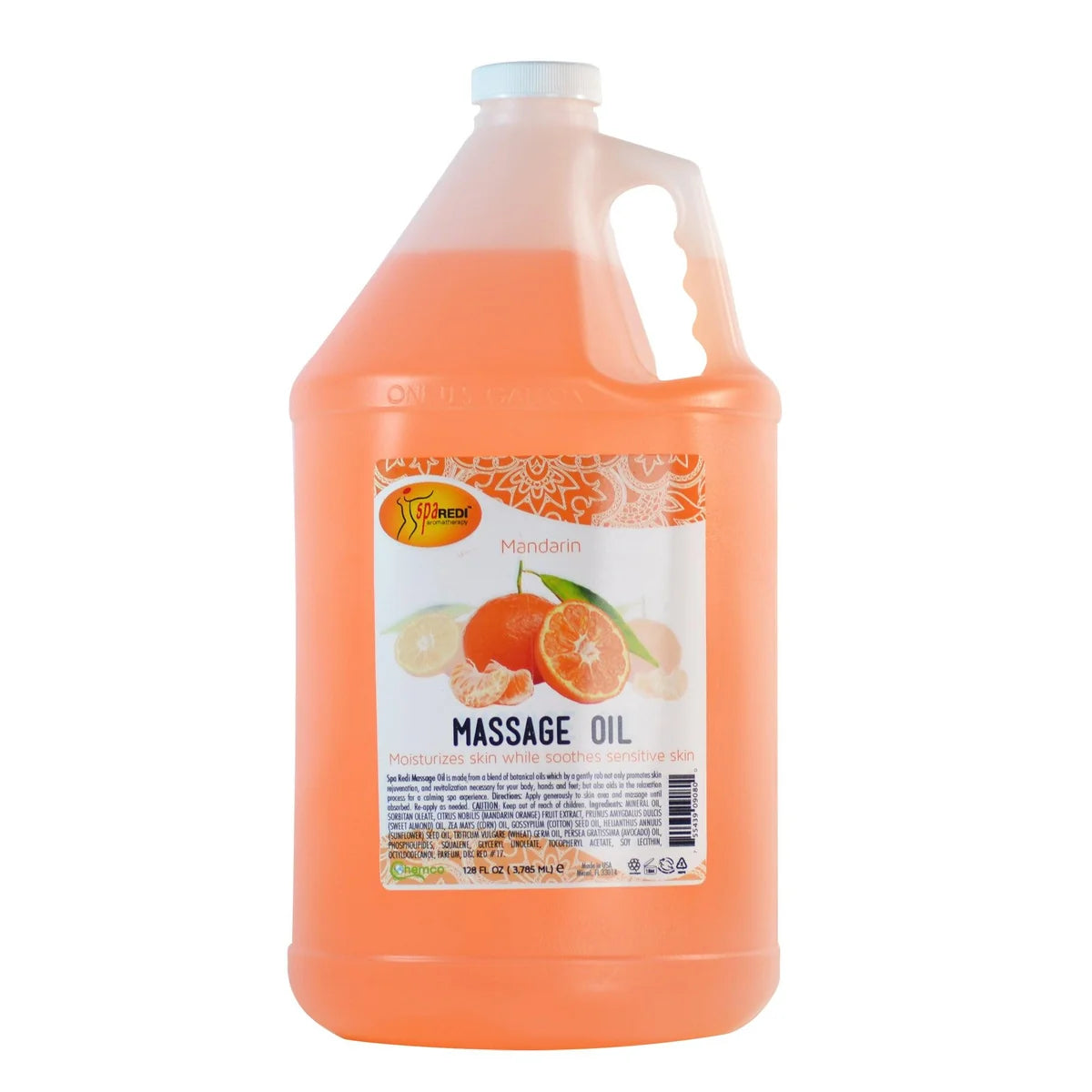 Spa Redi Mani, Pedi & Body Massage Oil – 1 Gallon (128 fl oz / 3.78 L)