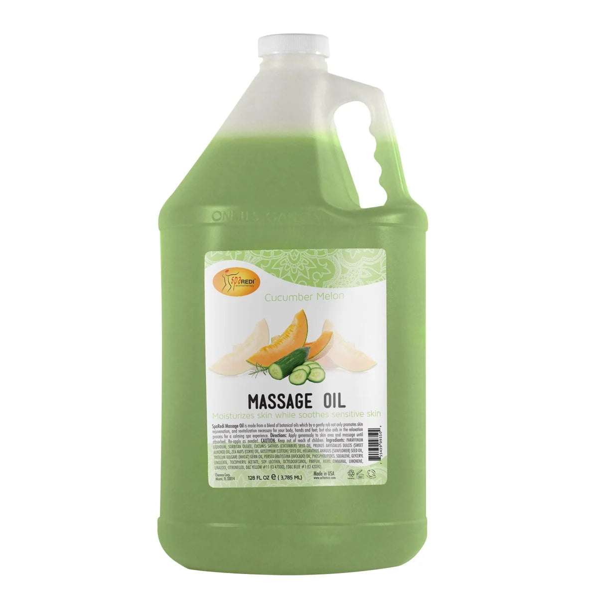 Spa Redi Mani, Pedi & Body Massage Oil – 1 Gallon (128 fl oz / 3.78 L)