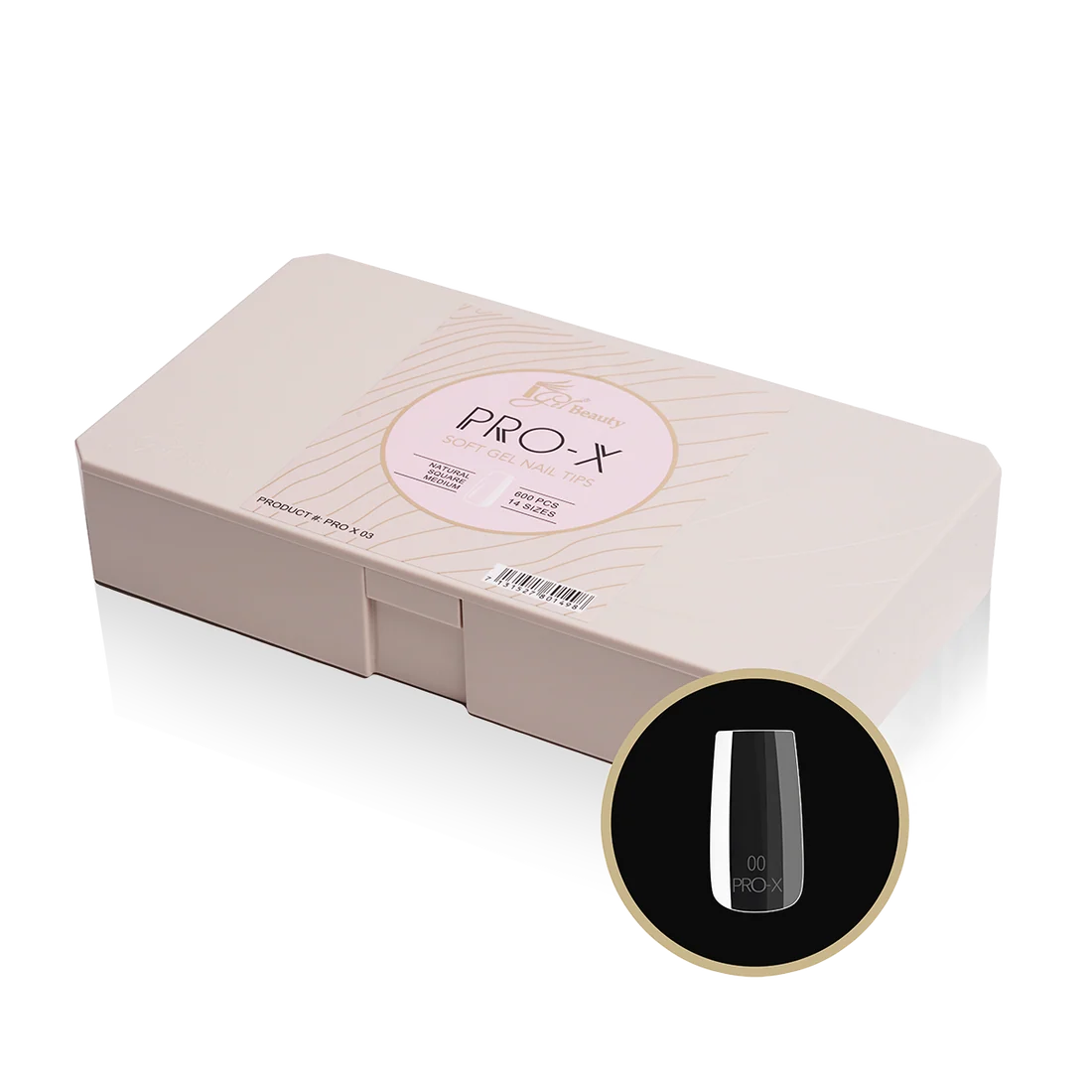Pro-X Soft Gel Nail Tips – Natural Shapes | Short, Medium & Long